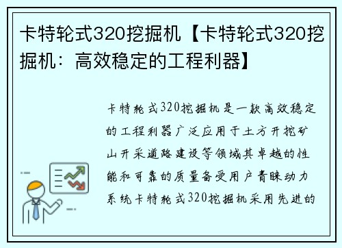 卡特轮式320挖掘机【卡特轮式320挖掘机：高效稳定的工程利器】